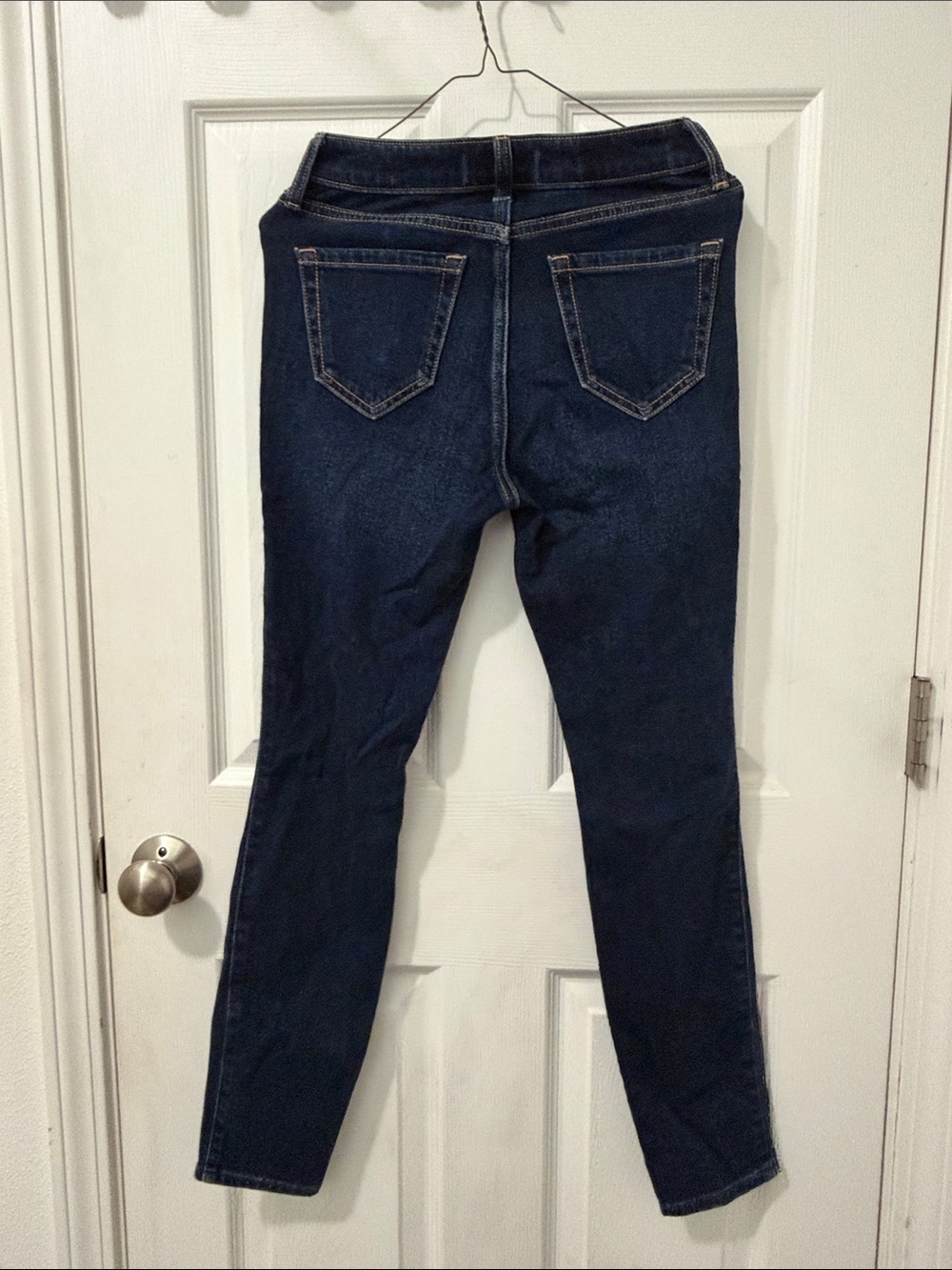 Abercrombie & Fitch Dark Blue Distressed High Rise Skinny Jeans 00 regular - Picture 6 of 6